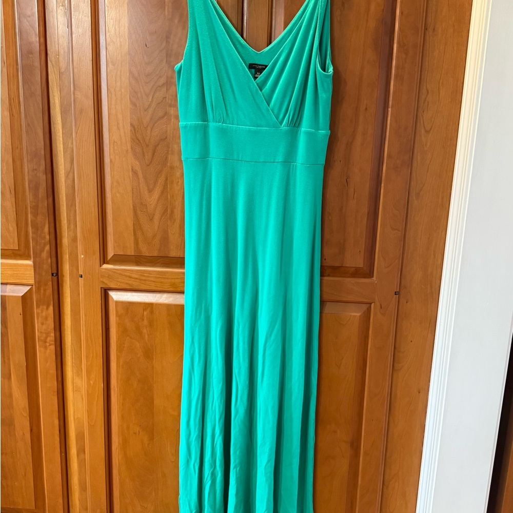 Elegant Jade green Sleeveless Dress